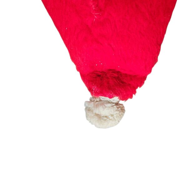 LARGE 41" Store Display Vintage Stuffed Plastic Face Santa Claus Plush - Picture 7 of 9